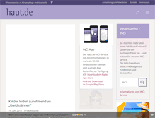 Tablet Screenshot of haut.de